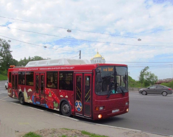 Трамвай с символикой ЧМ-2018 начал ездить по городскому кольцу в Нижнем Новгороде - фото 2