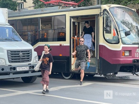 Трамваи встали на улице Белинского в Нижнем Новгороде - фото 2