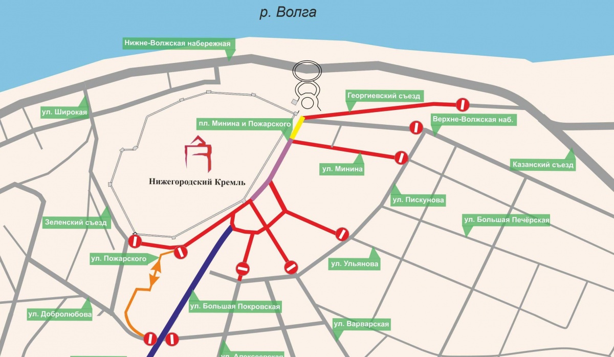 Центр Нижнего Новгорода перекроют из-за Дня России - фото 1
