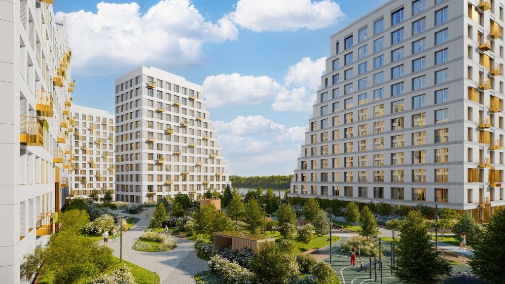 Утверждена концепция благоустройства дворов для GloraX Premium Гребной канал