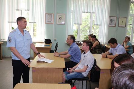 Преподаватели политеха встретились с представителем управления МВД России по Нижнему Новгороду