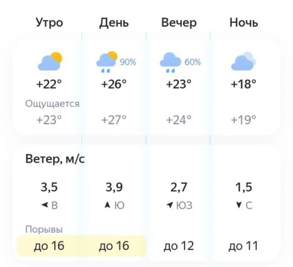 Опубликован прогноз погоды в Нижнем Новгороде на выходные 25—26 июля - фото 2