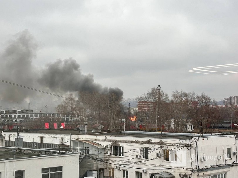 Столб черного дыма рядом с Московским вокзалом напугал нижегородцев