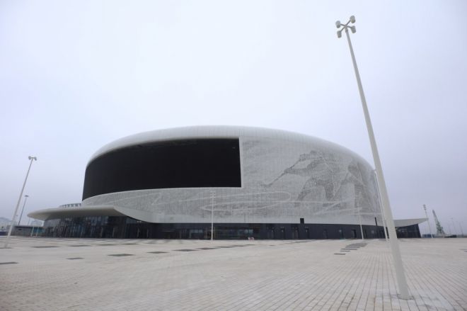 Строительство Ледового дворца на Стрелке завершено на 97% - фото 4