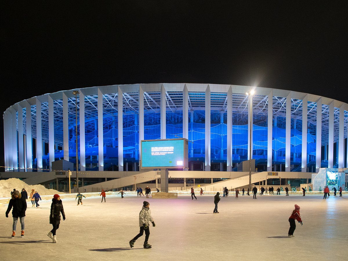 Стало известно, когда откроется каток и хоккейная площадка около стадиона &laquo;Нижний Новгород&raquo; - фото 1