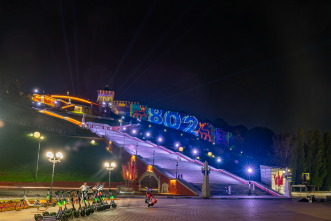 Праздничный мэппинг украсил стены Нижегородского кремля в День города - фото 2