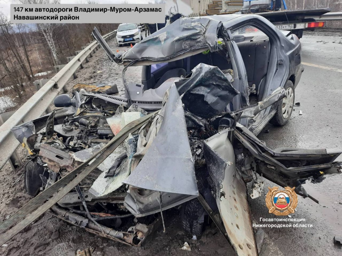 Два брата погибли в ДТП с грузовиком в Навашинском округе - фото 1