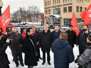 Грудинин оценил качество ремонта Большой Покровской и красоту Дворца правосудия в Нижнем Новгороде