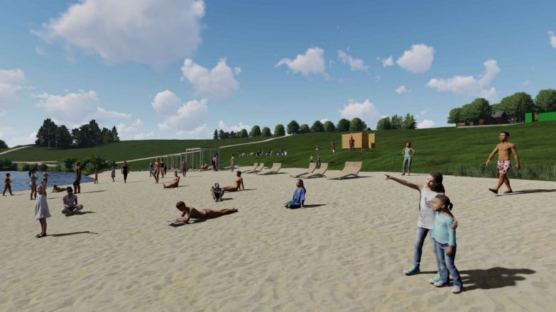 Шезлонги и волейбольная площадка появятся у озера Вишенка в Кстове - фото 3