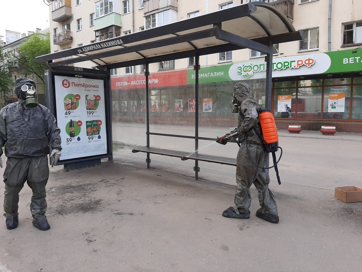 50 остановок продезинфицировали в Нижнем Новгороде для предотвращения заражения коронавирусом - фото 2
